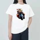 可愛い猫ちゃんのレーサー猫ちゃん Heavyweight T-Shirt