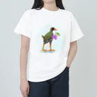 namacoのノボタンとヤンバルクイナ ヘビーウェイトTシャツ
