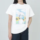 Breezeの青空と向日葵と ヘビーウェイトTシャツ