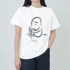 NYAGO NYAGO MARKETの新しい靴下を履いたオバケ ヘビーウェイトTシャツ