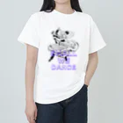 Heart-of-JapneseCultureのShal We Dance（ブルー、白抜き） Heavyweight T-Shirt