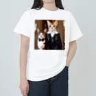 catgoodsの猫の貴族 2人連れ Heavyweight T-Shirt