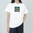 さぼりのあっくまんのたぬうさぎ Heavyweight T-Shirt