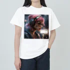 SONESONEのサイバーパンクシティの少女２ Heavyweight T-Shirt