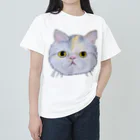 れいにゃん堂&れいにゃあ～と😺のチョークアートのエキゾチックショートヘア😺 Heavyweight T-Shirt