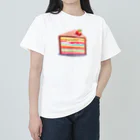 萌え断グッズの苺ケーキの断面 -とろける虹- Heavyweight T-Shirt