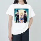 こころカフェの素敵な３人組み ヘビーウェイトTシャツ