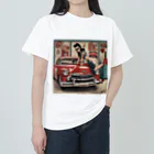 ロックンロールのかっこいい女性 ヘビーウェイトTシャツ