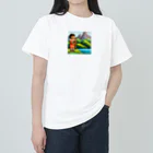 nomad4491のドット絵のディジュリドゥ ヘビーウェイトTシャツ