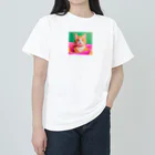 《Derekの絶賛工房中！》のイケイケ猫ちゃん Heavyweight T-Shirt