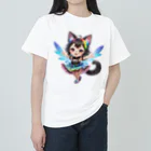 NexDreamの妖精のハロウィンフェス（黒猫2） ヘビーウェイトTシャツ