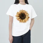 Atelier Petrichor Forestのヒマワリ Sunflower ヘビーウェイトTシャツ