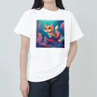 ノースのマーメイドキャット Heavyweight T-Shirt