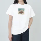 yuki_kmの波の音とともに走る、究極のビーチカー ヘビーウェイトTシャツ