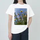 MMの黄色い春菊の花 ヘビーウェイトTシャツ