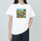 junji8000の自然の動物園 ヘビーウェイトTシャツ