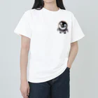 Lock-onの上目使いペンギン ヘビーウェイトTシャツ