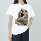 グレージュ猫ロッタン🐈‍⬛のあくびロッタン Heavyweight T-Shirt