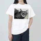深夜の猫屋さんの深夜猫 Heavyweight T-Shirt
