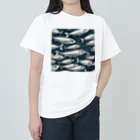 京都イラスト工房の動物シリーズ15：イワシ Heavyweight T-Shirt