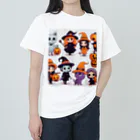 ワンダーワールド・ワンストップのたくさんのかわいいハローウィーンキャラクター② Heavyweight T-Shirt