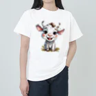 YAMATO2023の角のある犬 ヘビーウェイトTシャツ