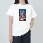 AI職人👨‍🏭のAI「ディストピアに希望の光」 Heavyweight T-Shirt