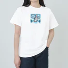 🌟 SHIN03 - あなたのスタイルを輝かせる 🌟のポンポンウサギ Heavyweight T-Shirt