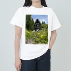 COSMIC Galleryの白川郷・五箇山の合掌造り集落 Heavyweight T-Shirt