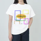 saleshuのsimple ヘビーウェイトTシャツ