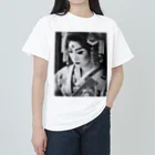 wawomotsuのJapanese Courtesan Bloom Tee ”Geisha” Heavyweight T-Shirt