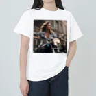 Enigma_WhispererのBike Woman Heavyweight T-Shirt