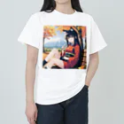 那須モバイル店の黒髪のけもっ娘 Heavyweight T-Shirt