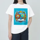 ワンダーワールド・ワンストップのライオンが楽しく学習 Heavyweight T-Shirt