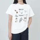 てきとうの猫の可愛さは猫派の天使 ヘビーウェイトTシャツ