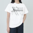 福 紀心 の 作品グッズの電線1 ヘビーウェイトTシャツ