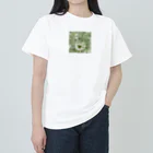 千裕アトリエ（いつもありがとう）のグリーンティーのアート　green tea art Heavyweight T-Shirt