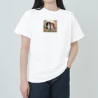 melu609の仲良しキャバリアちゃん Heavyweight T-Shirt