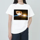 ペッチャリーノ・ヘチマチョフのふんばる宇宙ネコ Heavyweight T-Shirt