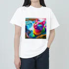 ニャーちゃんショップのナイアガラの滝で水浴びキャット Heavyweight T-Shirt