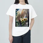 mamichin1122のひまわりで隠す娘 Heavyweight T-Shirt