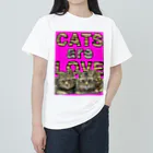 catsdogssweetのCATS are LOVE ヘビーウェイトTシャツ