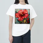 自然たいのハイビスカスめっちゃアップ Heavyweight T-Shirt