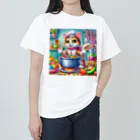 ニャーちゃんショップのクッキングキャット ヘビーウェイトTシャツ