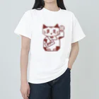 Lin Designのしかくい招き猫 Heavyweight T-Shirt