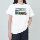 浮世絵屋の北斎「富嶽三十六景㊺　駿州大野新田」葛飾北斎の浮世絵 Heavyweight T-Shirt