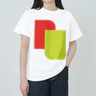 minimaltのミニマリズムデザインな気分　モダン赤と黄 Heavyweight T-Shirt