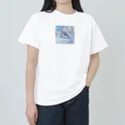 白銀屋の美しい冬の景色 Heavyweight T-Shirt