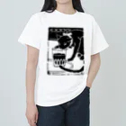 lofi_bearの橋口五葉『吾輩ハ猫デアル(下)』扉絵❖ 明治四十年 ❖1907 ヘビーウェイトTシャツ