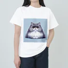 ドット絵、ゲーム好き必見🥰のピクセルペルシャ猫ちゃん ヘビーウェイトTシャツ